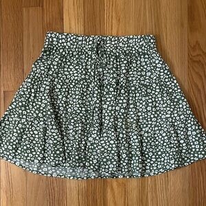 Floral Green Skirt